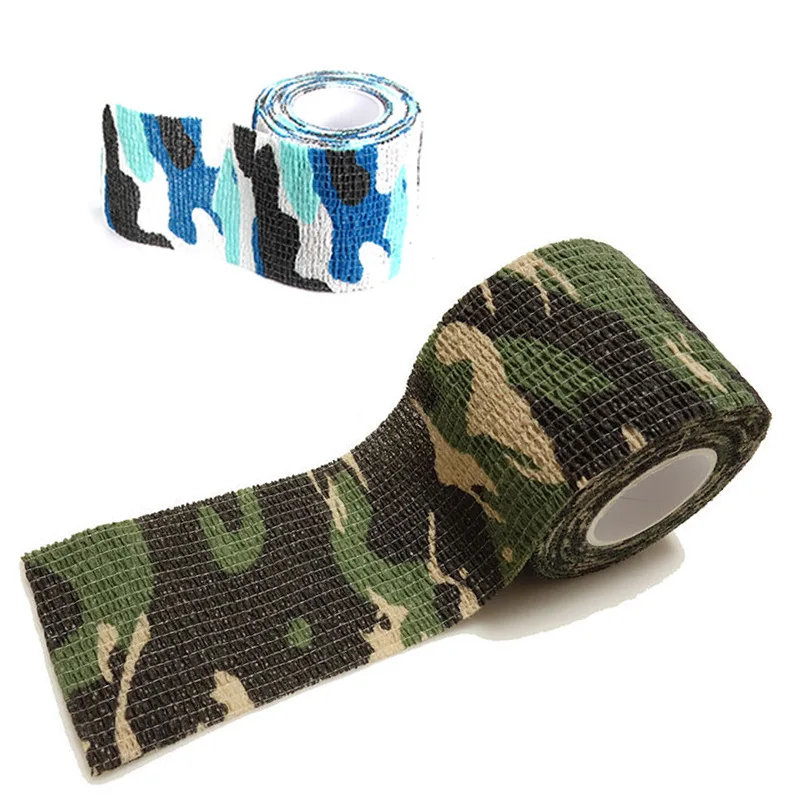 Camouflage Bandage First Aid Kit  Self-adhesive Cshesive Sports Body Gauze Vet Medical Tape Security Protection
