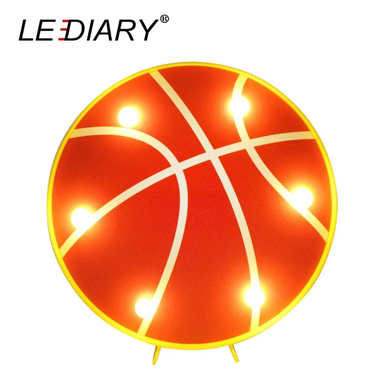 Basketball Светодиодный Ночной светильник в форме якоря, темно-синий, пиратский, моряк, светодиодный светильник, знак шатра для комнаты, декоративный выключатель, реквизит для косплея - Испускаемый цвет: Basketball