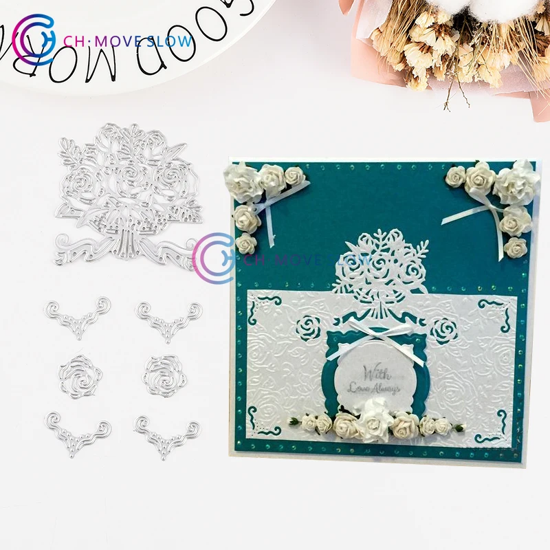 CH Flower металлические режущие штампы для скрапбукинга Украшение альбома с