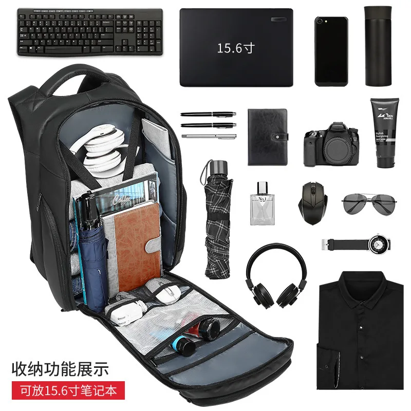wholesale business commuter multi-function large capacity backpack backpack PVC joker outdoor leisure men's bags