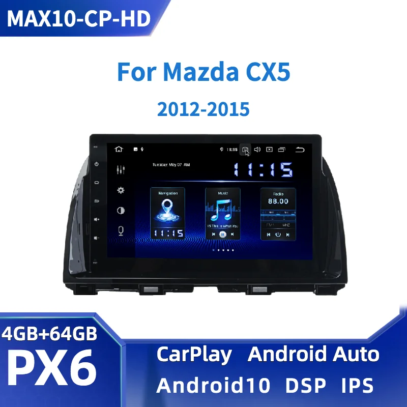 Dasaita 10 2 &quotAndroid 0 автомобильное радио GPS для Mazda CX5 2012 2013 2014 2015 DSP CarPlay мультимедийный