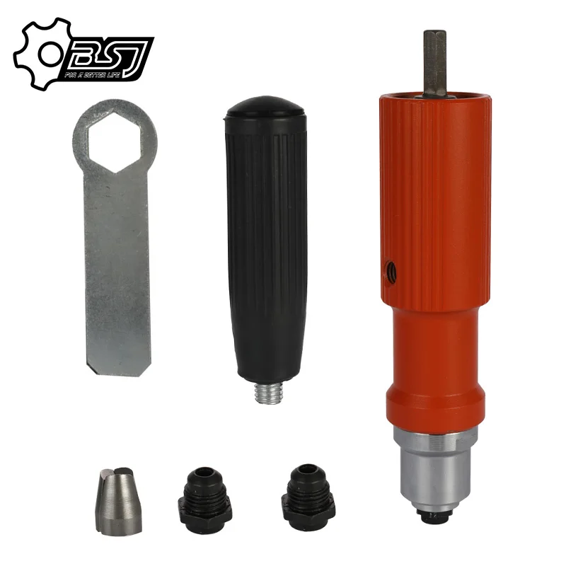 Electric Rivet Gun Riveting Adapter Insert Cordless Drill Aluminum Rivet Nut Riveter Insert Nail Power Tools Acessories