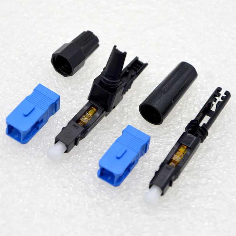 

400pcs NEW Single Mode Optic Fiber Quick Cold Connector Embedded type FTTH SC UPC Fiber Optic Fast Connector Special Wholesale