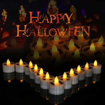 

LED Electric Candle Simulation Light Solar Yellow Flicker Party Flame Lamp Solar Power LED Waterproof Easy Installation
