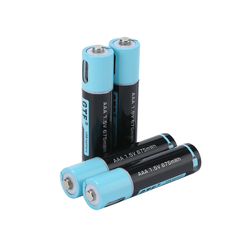 Gtf-baterías Aa De Recargables Con Usb, Pilas Aa De Ion De Litio  Li-polímero 2250mwh Con Capacidad 100% De 1.5v Y 1500mah Recargables Con  Cable Usb - Pilas Recargables - AliExpress