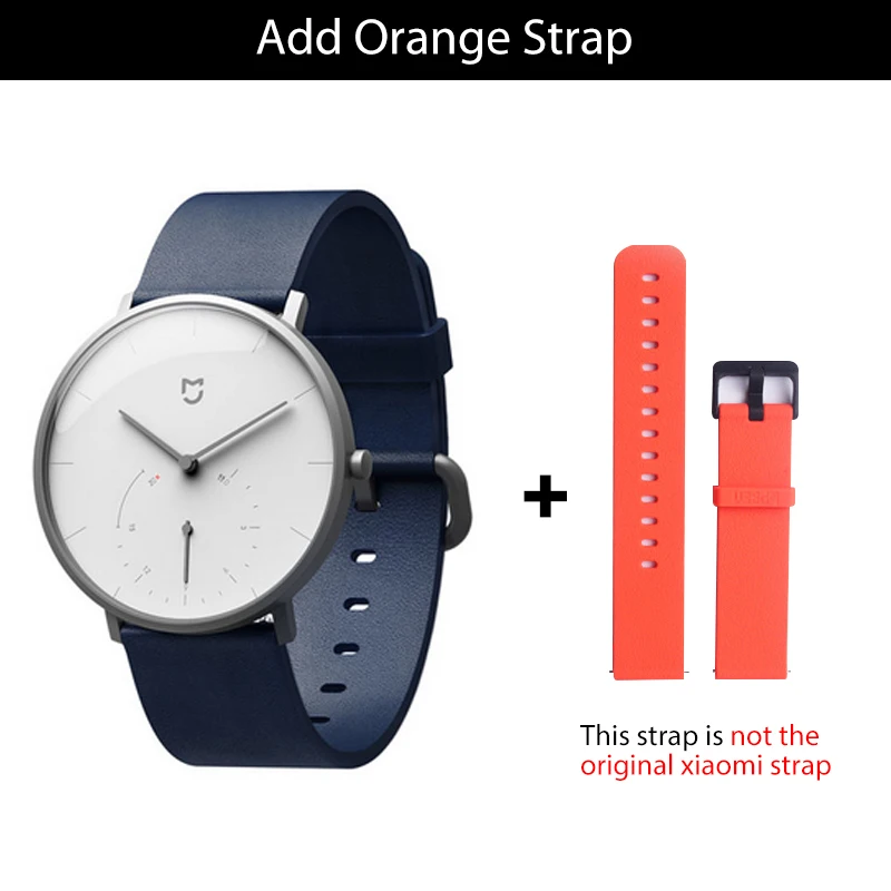 Xiaomi Mijia кварцевые умные часы 3ATM водостойкий шагомер Водонепроницаемые часы подарок из нержавеющей стали корпус интеллектуальная вибрация - Цвет: As Picture Show