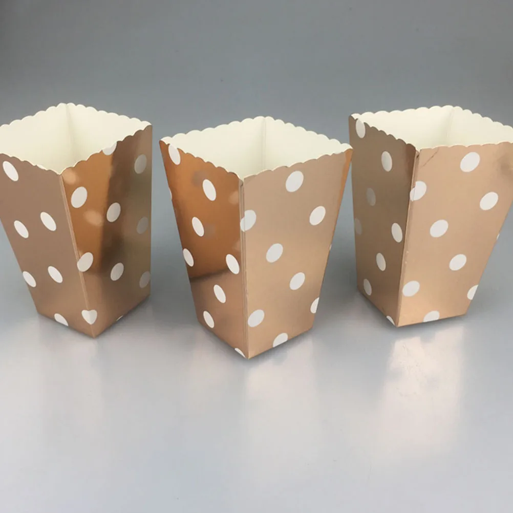 48pcs 50pcs Popcorn Box Party Favors Cartons Paper Popcorn Boxes Snack Food Container Holder Birthday Baby Shower Movie Theater