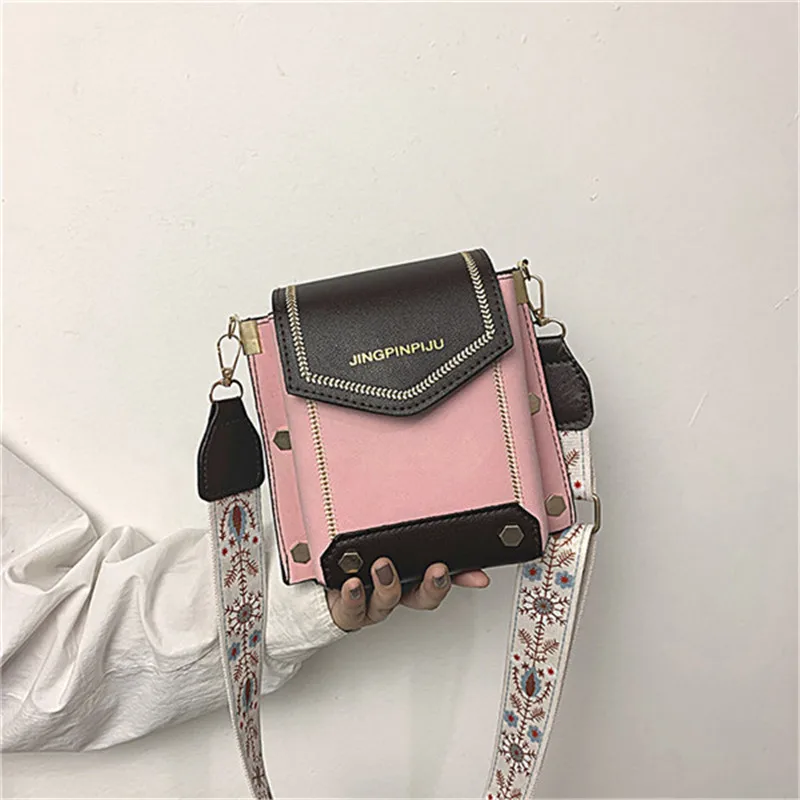 Women's Bag Korean Version Wide Shoulder Strap Student Slung Versatile Fashion Shoulde Bag bolsos mujer verano