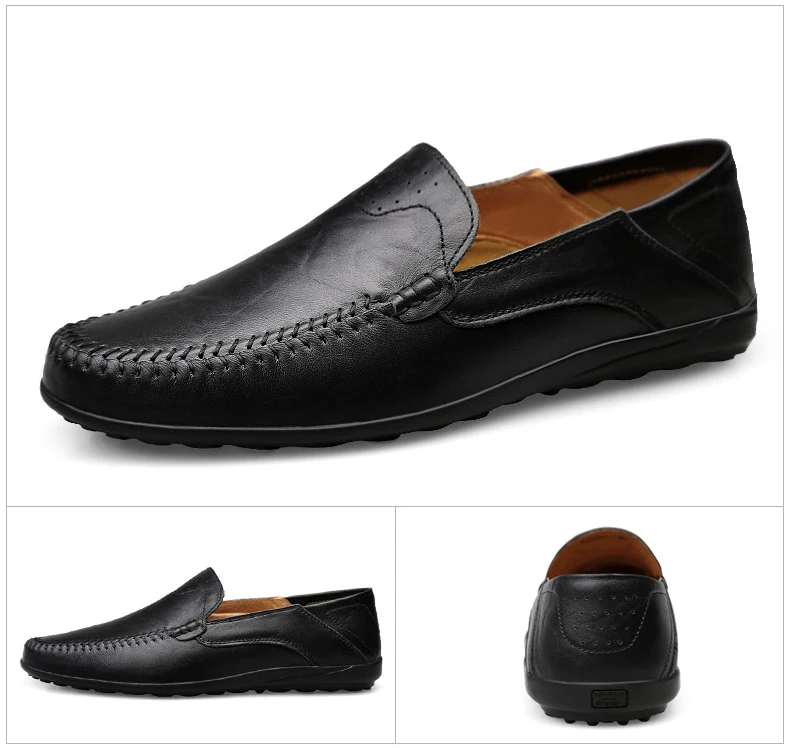 Chaussure homme/мужская повседневная кожаная обувь; Роскошные Брендовые мужские модные лоферы; Мокасины без шнуровки; обувь для вождения; sapatos masculino I