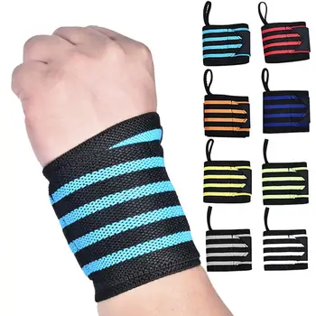 

1Pc Sports Gym Fitness Lifting Elastic Hand Support Brace Wrap Bandage Wristband Hand Support Tennis Cotton Sweatband