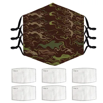 

3pcs Face Mask For Adult With 6pcs Gaskets Adjustable Face Cover Mouth Muffle Masque En Tissu Dustproof Mouth Mask Mascarilla