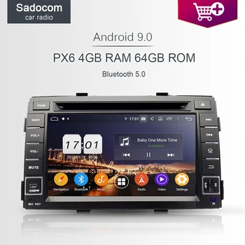 

PX6 DSP 2 din TDA7851 HD Android 10.0 8 Core 4GB RAM Car DVD Player For kia SORENTO 2011 2012 car radio GPS Glonass autoradio