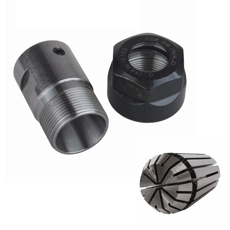 

1Pcs C20 Er16 32L Collet Chuck Motor Shaft Extension Rod Spindle Lathe Tools 8Mm Spindle Motor Clamp Rod 1Pcs Er16-1/8(3.175)Mm