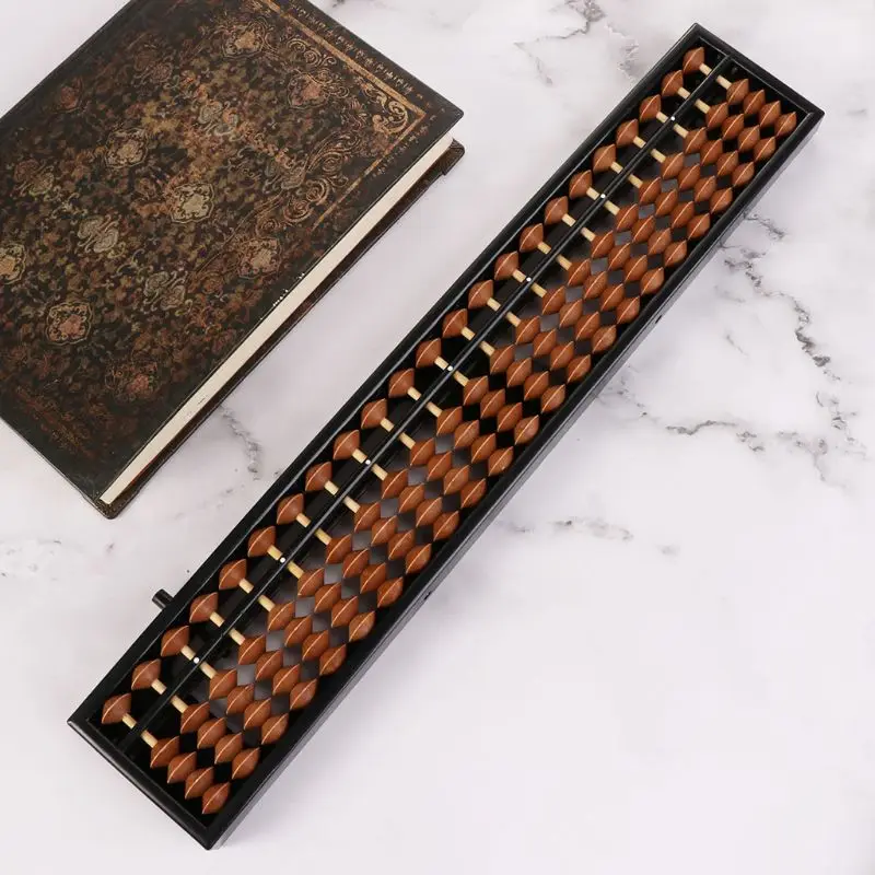 

Portable Chinese 23 Digits Column Abacus Arithmetic Soroban Calculating Counting Math Learning Tool for Children