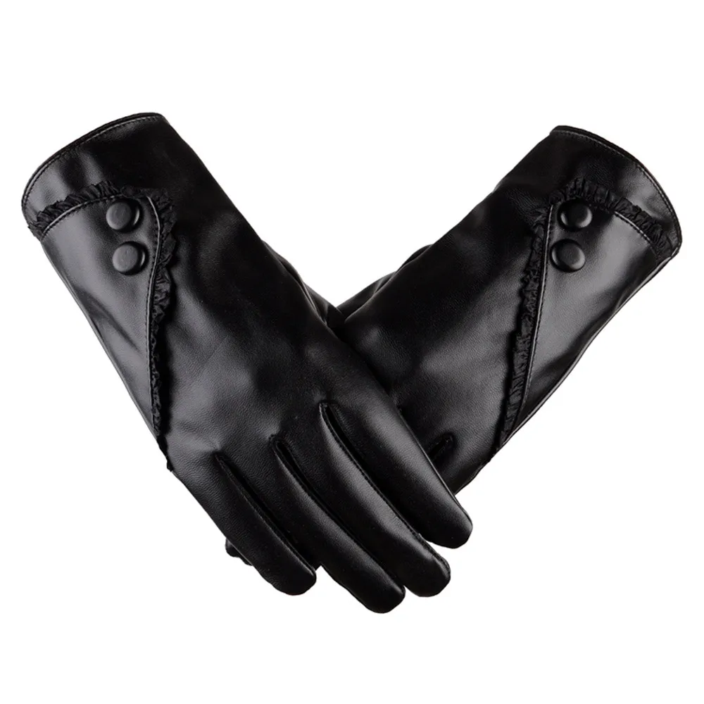 Женские зимние Термические перчатки унисекс винтажные кожаные скрученные перчатки шерстяные женские зимние сохраняющие тепло ручные перчатки подарки варежки guantes