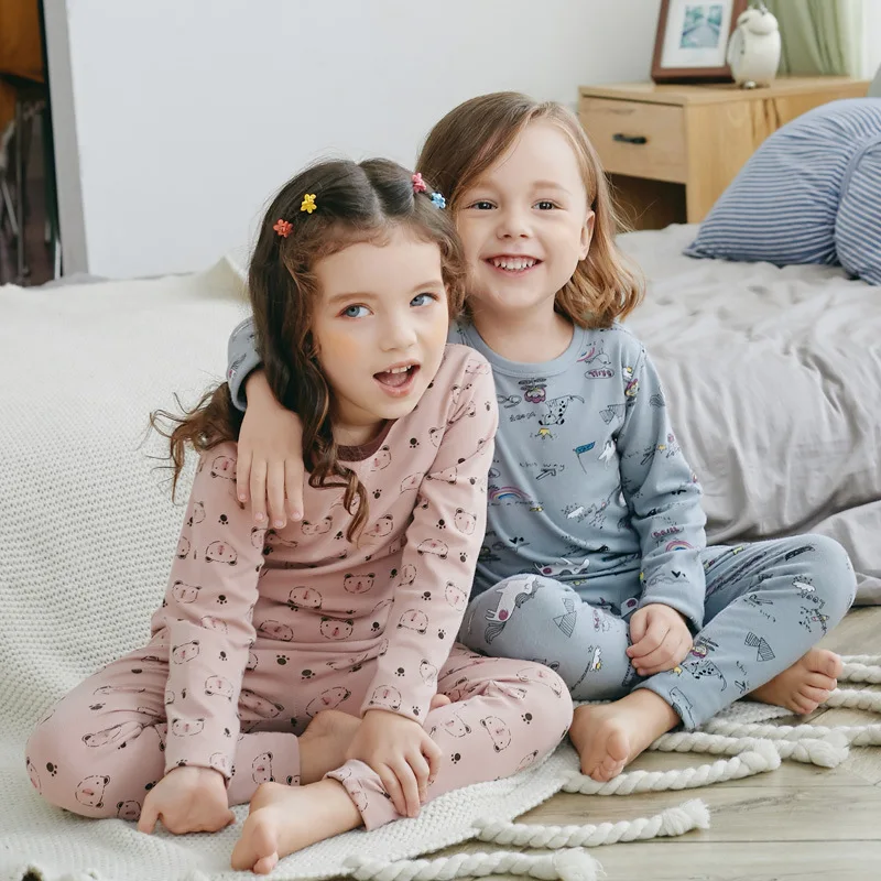 Girls Underwear Kids Thermal Underwears Toddler Winter Base Layer Sets Pajamas Sleepwear 