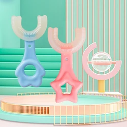 360 Degree TPE Baby Teethbrush Teeth Infant Soft U Shape Toothbrush Oral Care Cleaning Brush for Children's Teeth Oral Care
