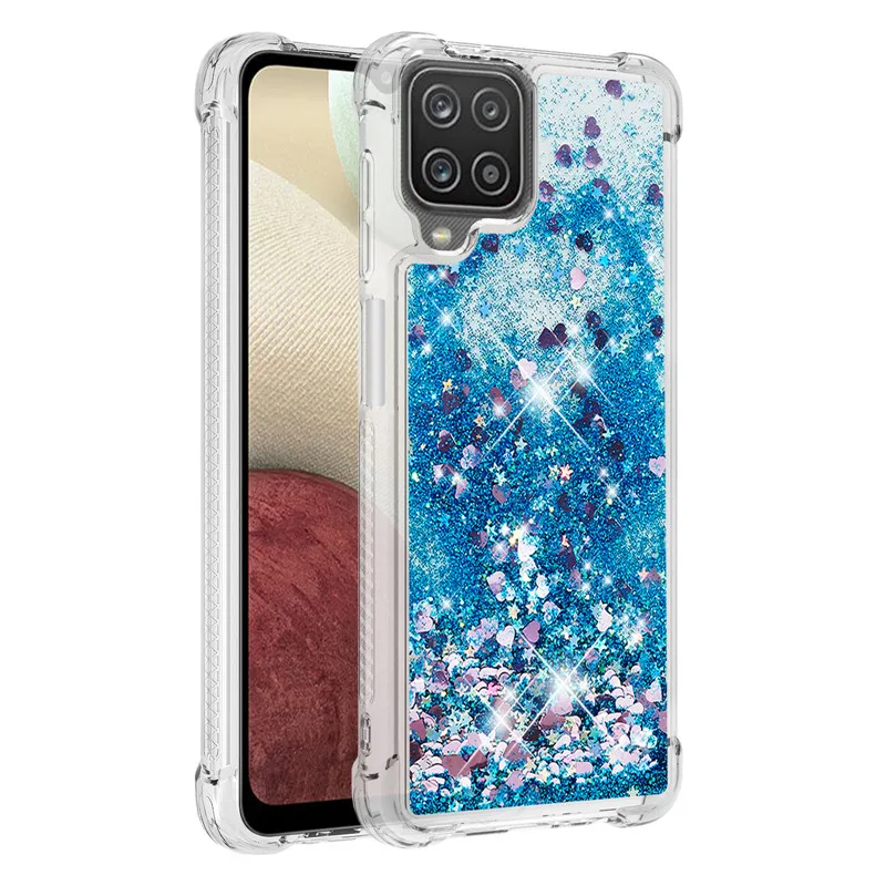 cute samsung phone case Dành Cho Samsung Galaxy Samsung Galaxy A12 SM-A125F Ốp Lưng Quicksand Lấp Lánh Chất Lỏng Dành Cho Samsung A12 12 Nacho A127F Ốp Điện Thoại Bảo Vệ bao Da kawaii samsung phone cases Cases For Samsung