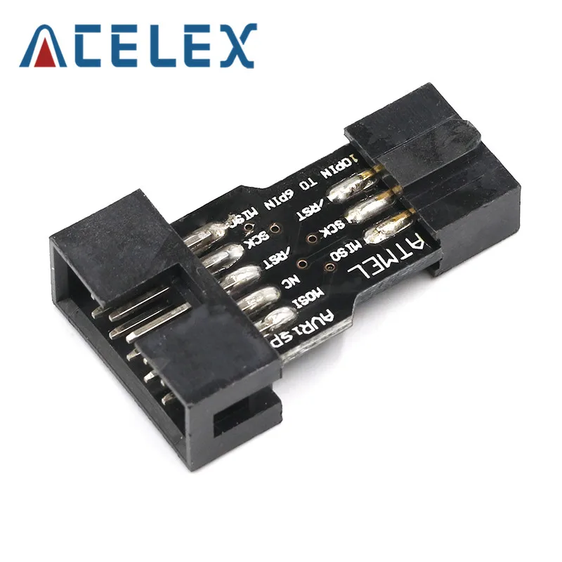 10Pin в 6PiN конвертировать стандартный 10 Pin 6 адаптер плата для ATMEL STK500 AVRISP USBASP ISP