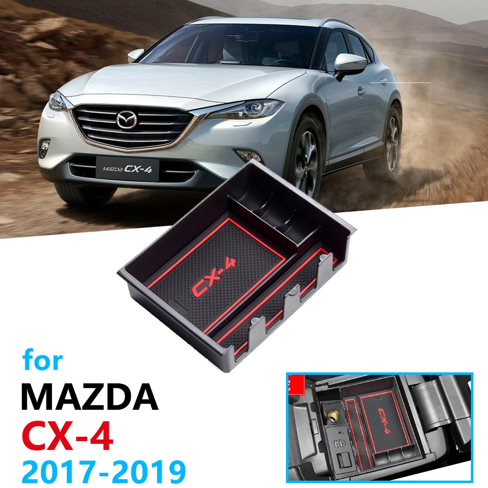 Автомобильный Органайзер аксессуары для Mazda CX 4 CX4 2017 2018 2019 подлокотник коробка