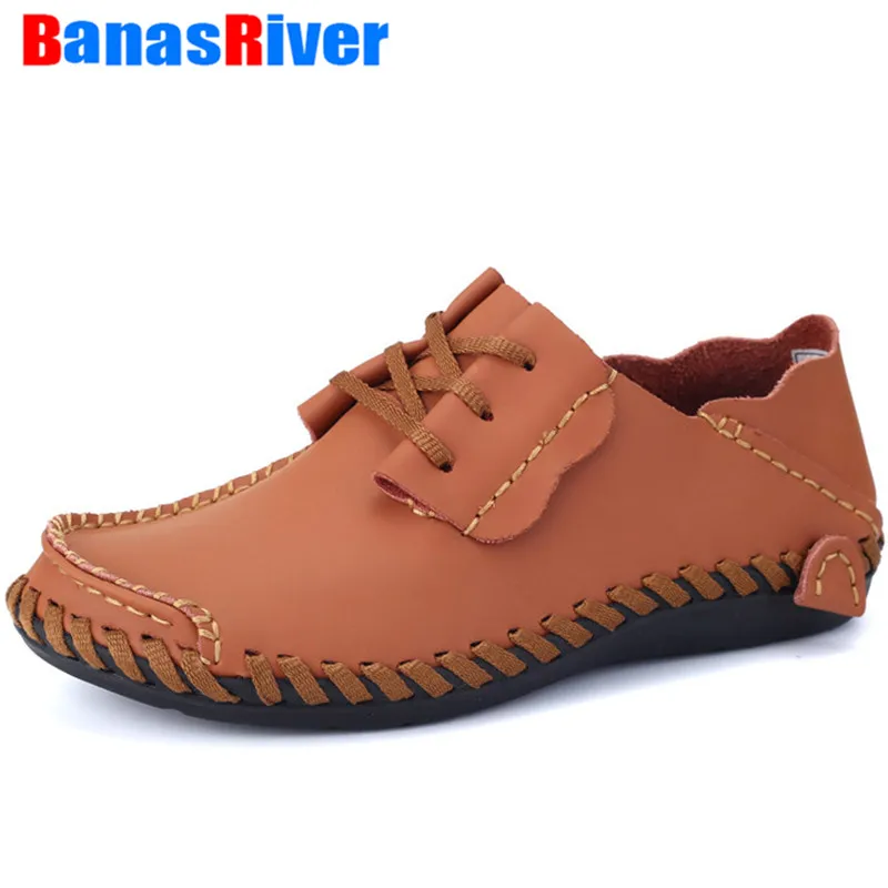 

Handmade High Quality Men Leather Shoes Flats Outdoor Spring Autumn Fashion Designer Casual Breathable Comfort Loafers Footwear