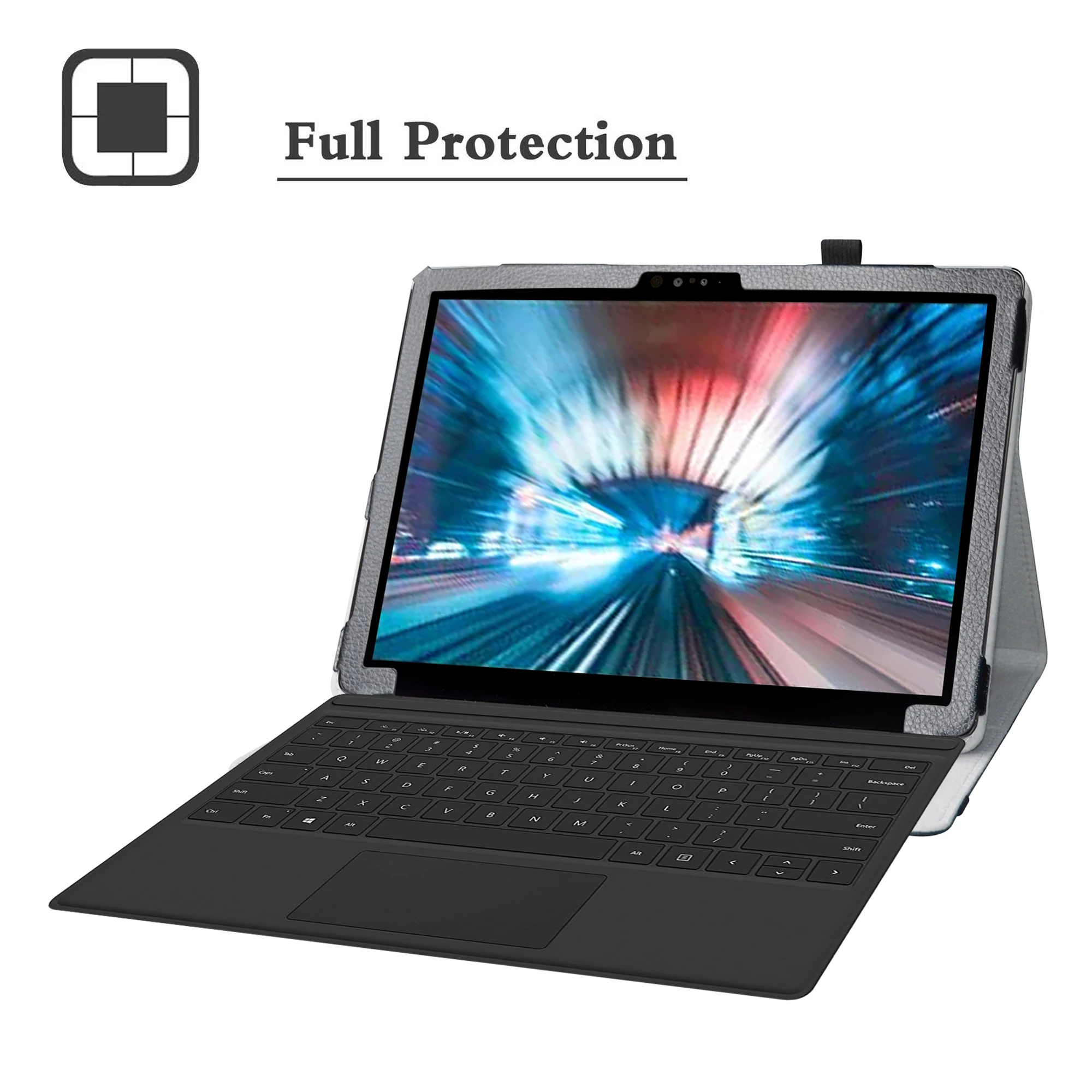 Capa Dobrável com Fecho Elástico Dell Latitude 7200 em Tablet Não Apto 7200 Laptop 123 - Imagem 4