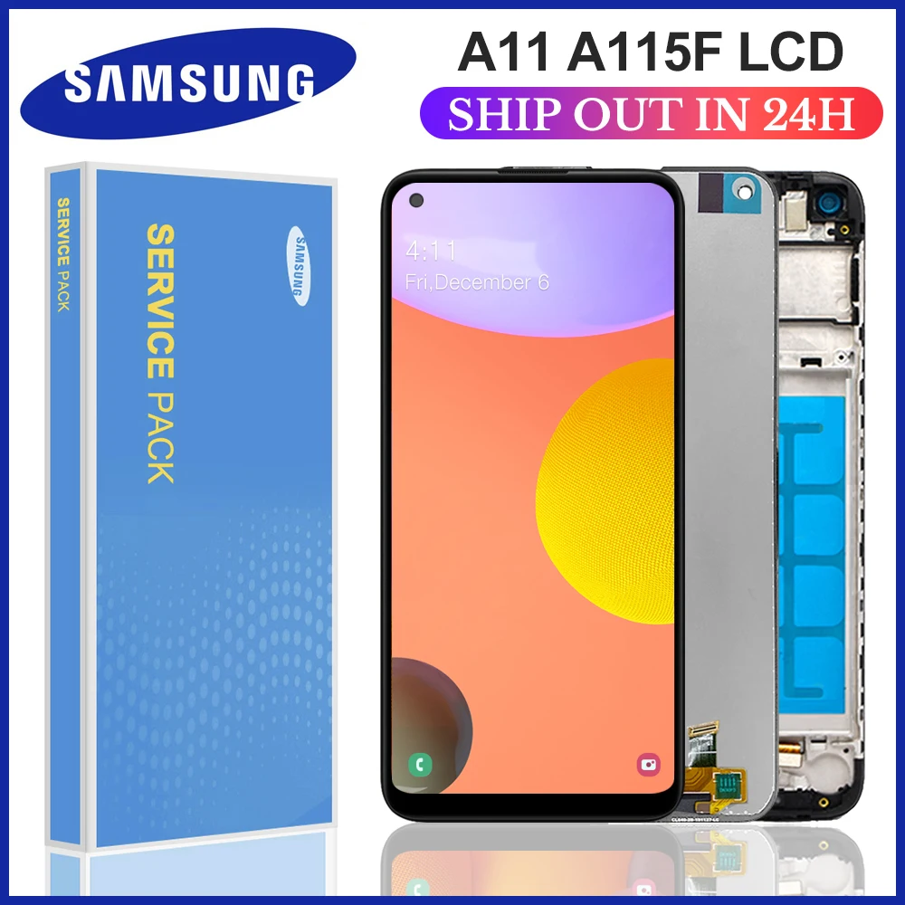 Оригинальная запасная часть 6 4 ''для samsung Galaxy A11 A115 A115F A115F/DS A115FD ЖК-дисплей