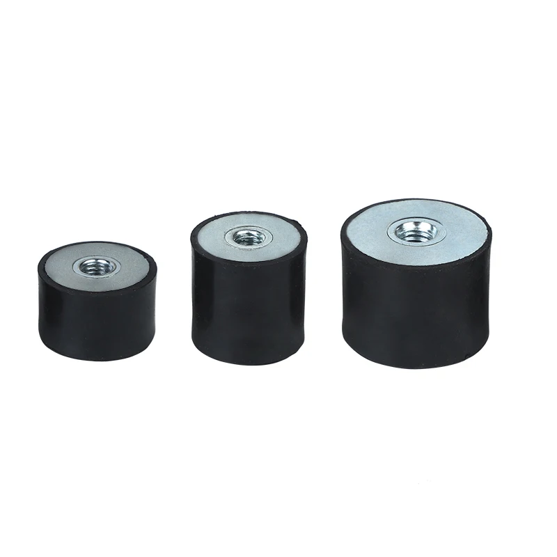 4pcs Dd Type Antivibration Rubber Shock Damper Damping Pad Internal Thread Rubber Shock