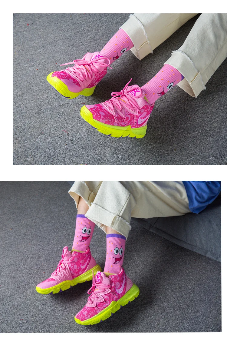 Хлопковые носки с персонажами мультфильмов для мужчин и wo, мужские повседневные носки унисекс, Harajuku, креативные носки для скейтборда в стиле хип-хоп