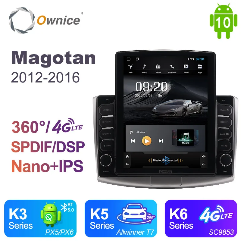 Автомагнитола Ownice на Android 10 для VW/Volkswagen/Magotan/Passat B6 B7 стереопроигрыватель с GPS 2 Din 4G