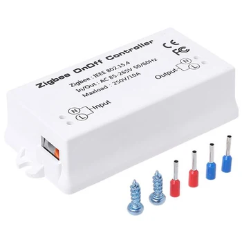 

Zigbee On/Off Controller Smart Switch APP Remote Control Smart Home Module AC85-265V 10A White Switches