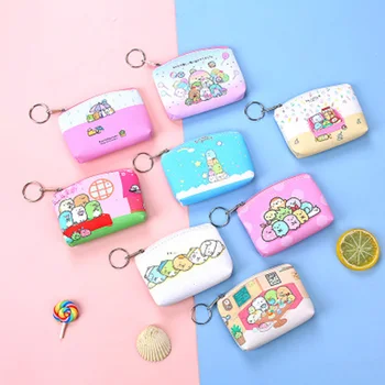 

1pcs Brand New Leather Purses Small Fresh Casual PU Coin Wallet Lady Fashion Fruits Pattern Cartoon Dollar Money Bag Hot Sale