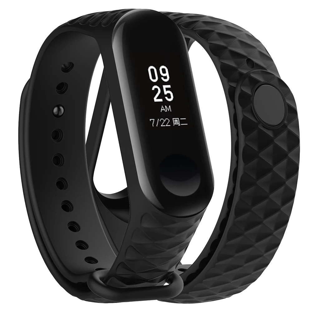 Силиконовый ремешок для mi Band 4 3, сменный Браслет для Xiaomi mi Band 3, ремешок на запястье для Xiaomi mi Band 4, спортивный ремешок