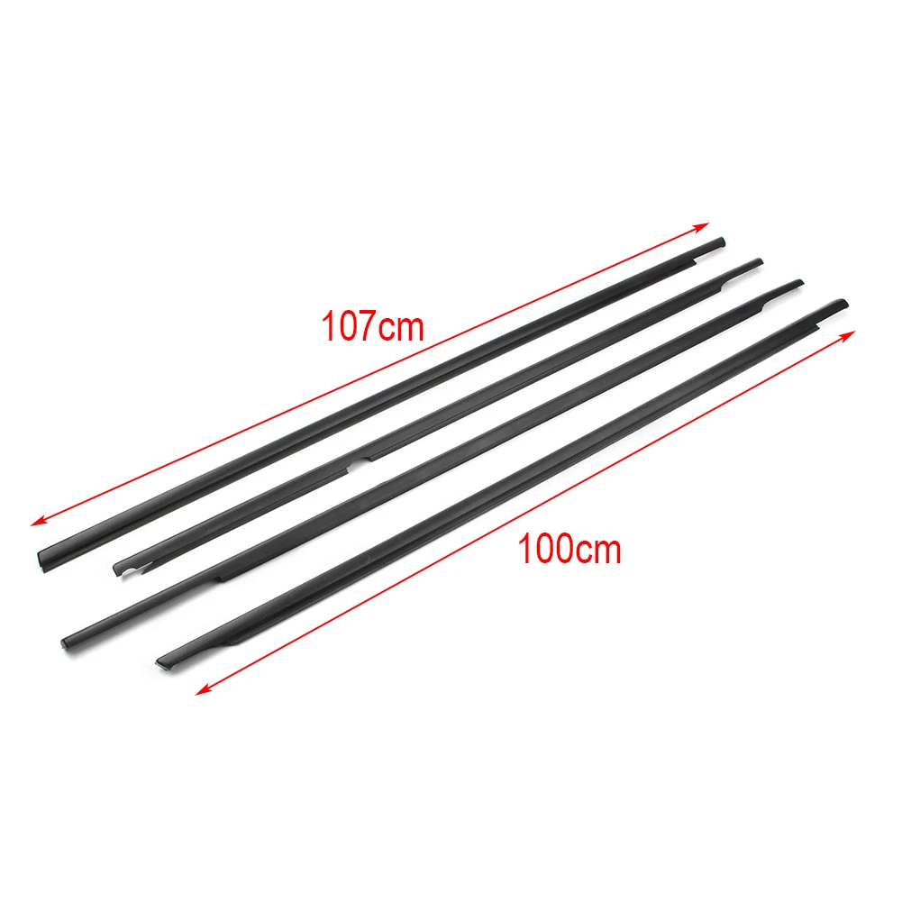4Pcs/Set Car Weatherstrip Window Outside Moulding Trim Door Seal Belt for Volkswagen Golf MK6 2008 2009 2010 2011 2012 car accessories