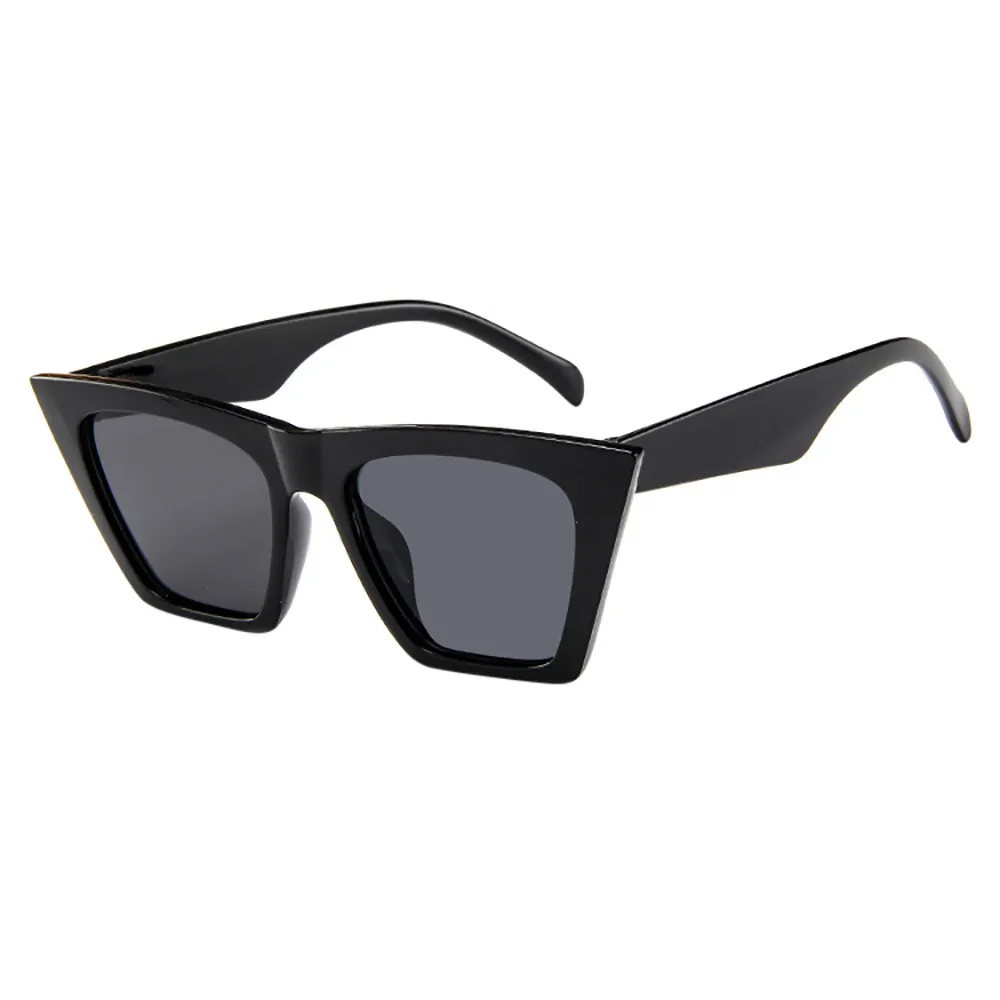 Модные женские негабаритные солнцезащитные очки винтажные Ретро в форме кошачьих глаз для вождения квадратная оправа солнцезащитные очки мужские женские очки поляризованные#45