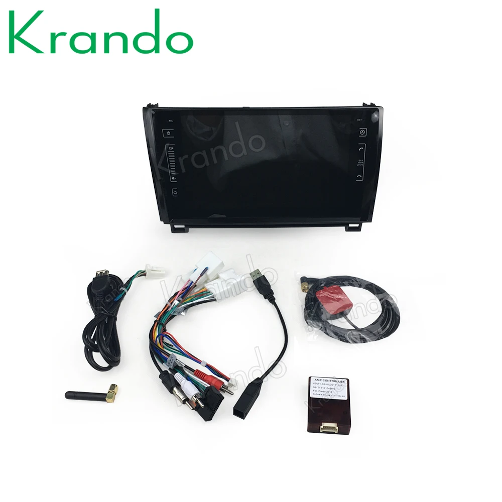 Perfect Krando Android 8.1 9" IPS Touch screen car Multimedi player for Toyota Tundra/Sequoia 2007-2013 audio player gps navigation 3