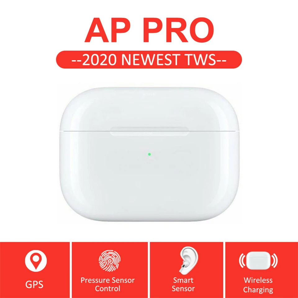 

AP Pro Bluetooth Earphones Wireless Headset AP Pro tws Smart Sensor Tap Control Earbuds NOT air pro i100000 tws Air3 1:1 Copy