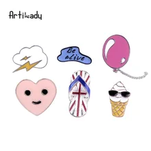 Год-конец корейский стиль брошка мультфильм набор воздушный шар мороженое сплав корсаж платье сочетание алиэкспресс Лидер продаж