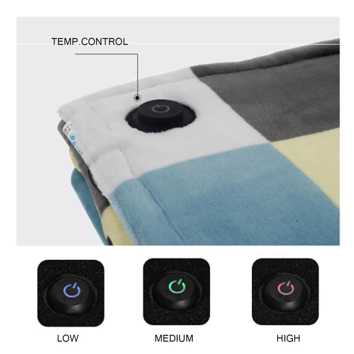 

12V Electric Blanket Bedroom Heater Electric Heating Blanket Rug For Body Bed Warmer Electric Heater