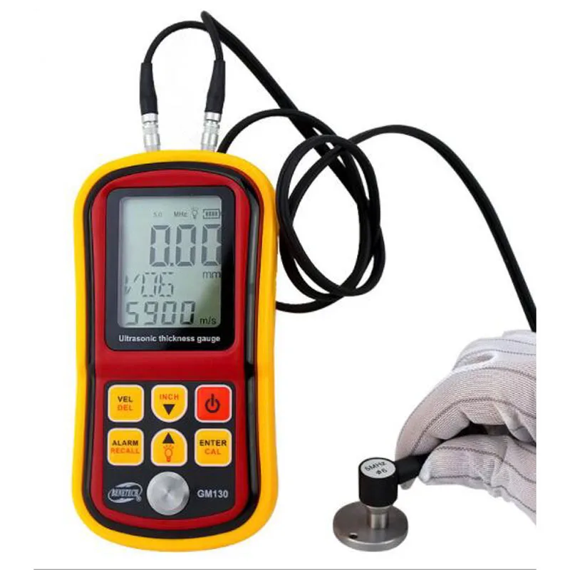 GM100 Metal Thickness Gauge Handhold Digital LCD Display Ultrasonic Tester Meter