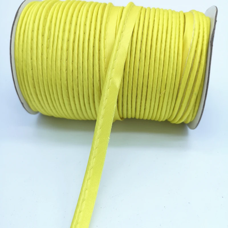 Yellow 5 ярдов край швейная лента шнур веревка для простыней диван шторы шляпы одежда различные ткани шитье DIY - Цвет: Yellow