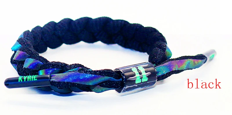12pcs high quality cotton size adjustable wristband basketball sports bracelet shoelace bangle as irving fans gift