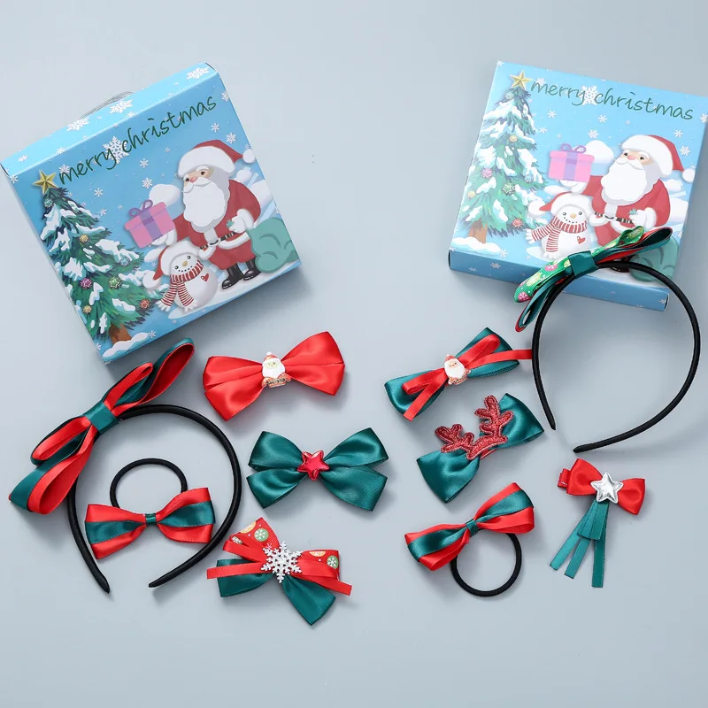 

Et90 Baby Hair Accessories Bang Clip Girls Hair Clip Headdress Clip Korean Style Princess Christmas Children Barrettes Set