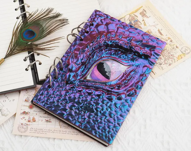 Note Book Cover Resin Molds Unique Dragon Eye Silicone Molds Notebook Cover  Mold