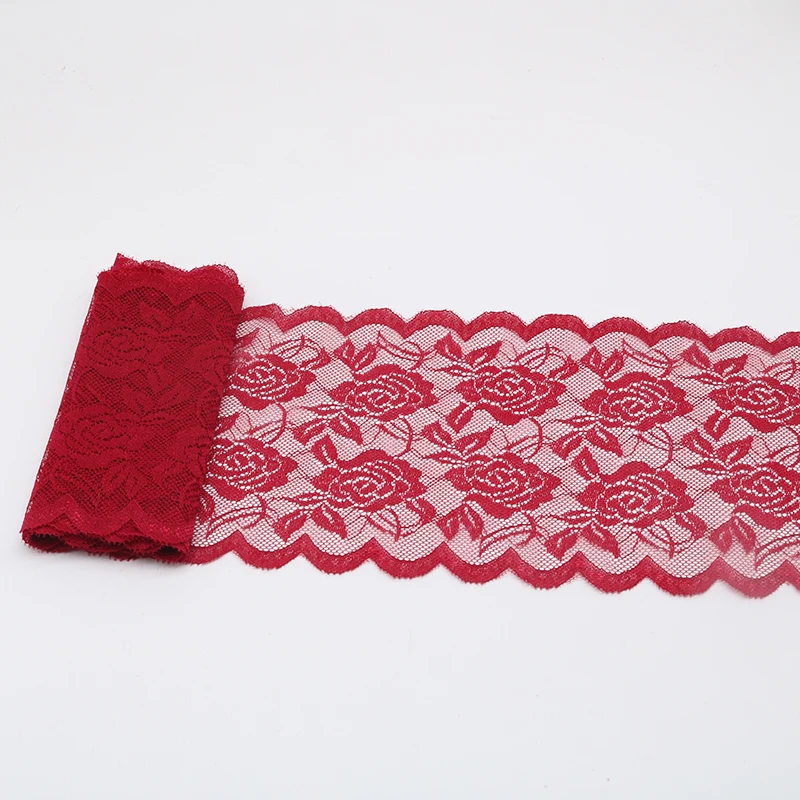 Lace Ribbon Lace Fabric Lace Sewing Accessories 2 Yards Lace Ribbon Trim 15cm Wide Stretchy for Crafts Gift Wrapping Bridal Wedding