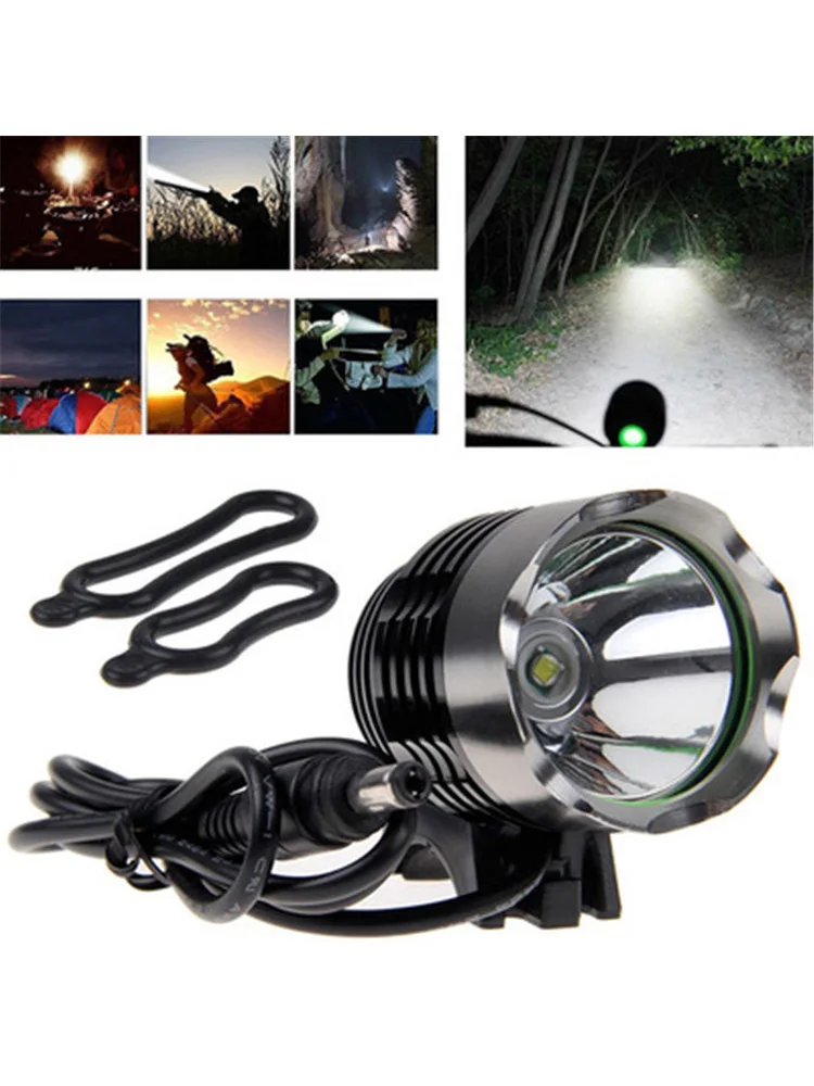 New 1200lm XML T6 LED Bicycle Lanterna Bike Headlamp HeadLight Lamp Flashlight Lights 6400mAh Battery Front Bike Light
