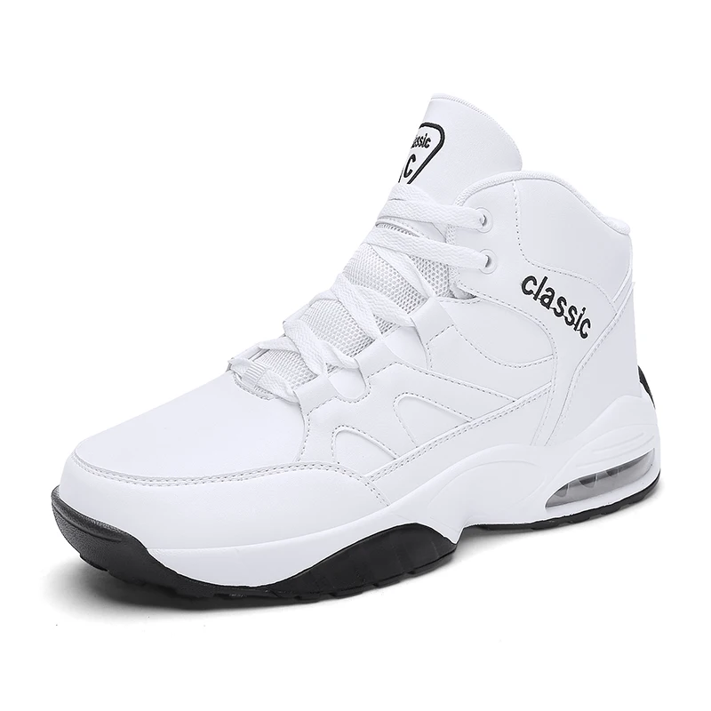 Мужские баскетбольные кроссовки с высоким берцем Jordan уличные кроссовки мужские износостойкие кроссовки амортизирующие спортивные кроссовки теннис баскетбол Masculino - Цвет: Белый