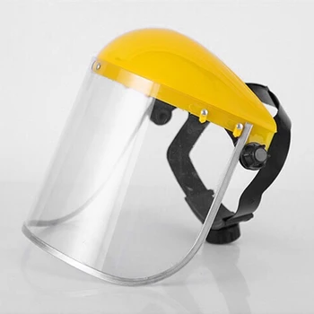 

Safety Protective Face Shield Clear Head-mounted Eye Screen Grinding For Metal Casting, Mechanical Industry Dustproof Mask
