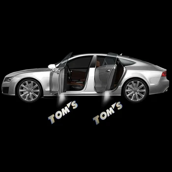 

2pcs TOM'S Logo Light Car Door Light For Toyota GS TOM'S TRD Carmy GR SPORT Avalon Mark X Reiz Crown PRIUS Sienna Courtesy Light
