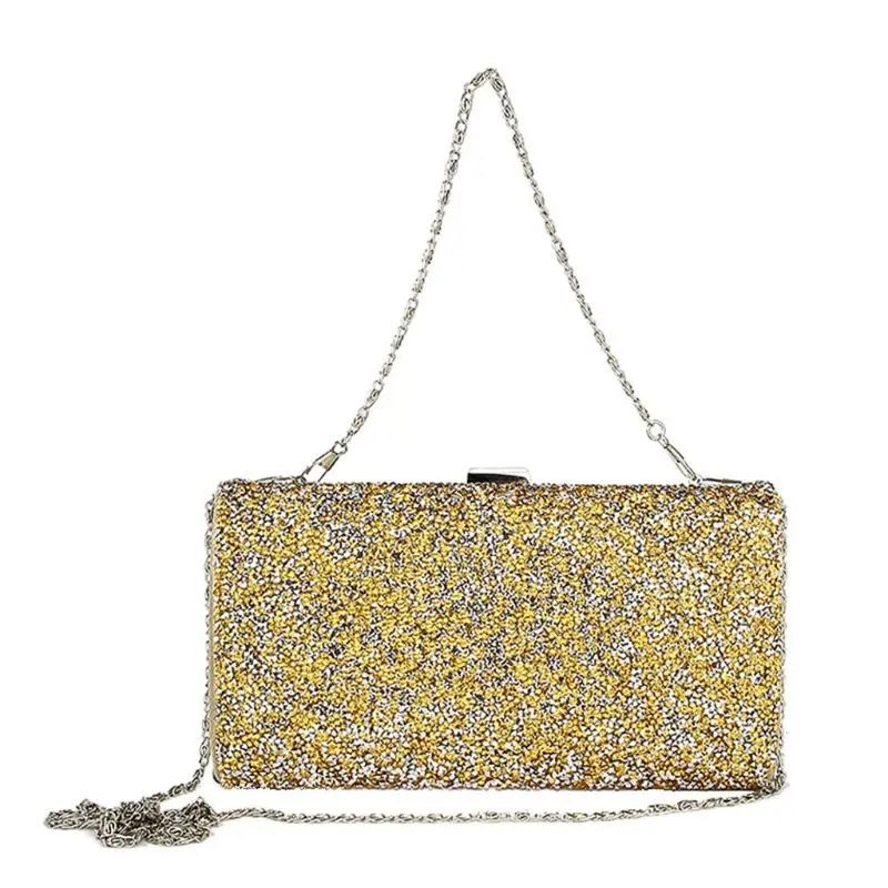 

Women's Evening Shoulder Bag Bridal Clutch Party Prom Wedding Glitter Handbag A69C